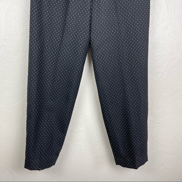 Vintage Christian Dior Tapered High Waist Dot Pattern Black Trouser 14 - Picture 8 of 12